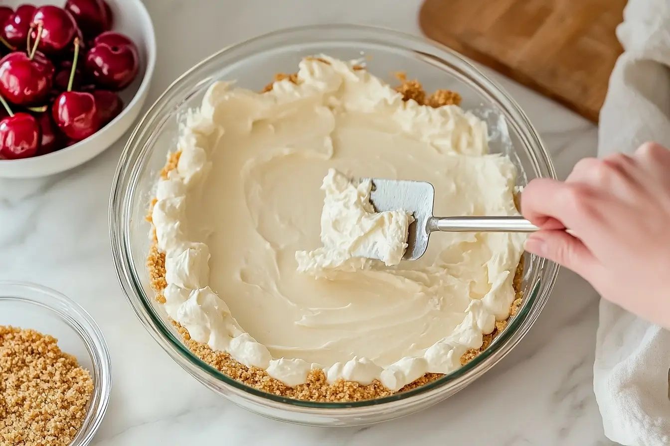 Adding The Cream Cheese Layer