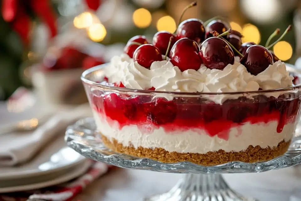 Classic Cherry Delight Dessert