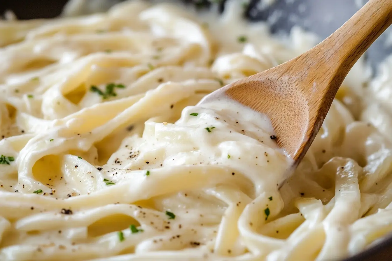 Cooking Alfredo Sauce