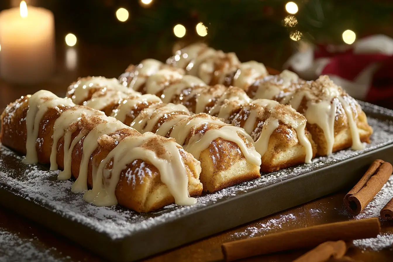  Cinnamon rolls with thick cream cheese frosting