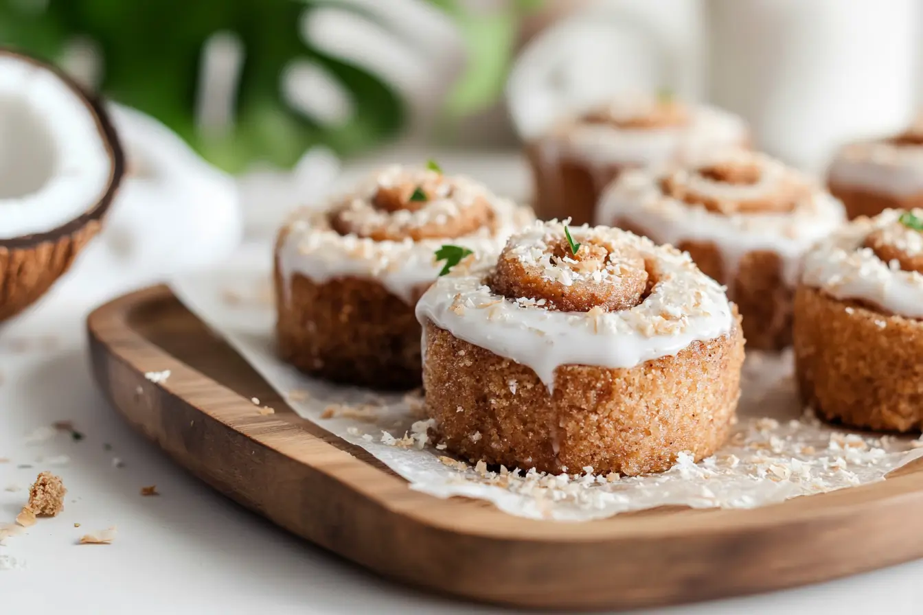 Cinnamon rolls with vegan icing