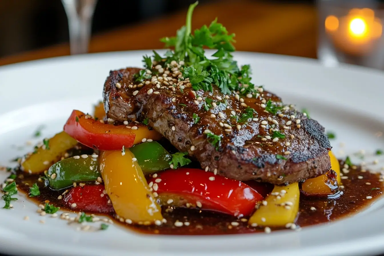 Elegant Pepper Steak Dish