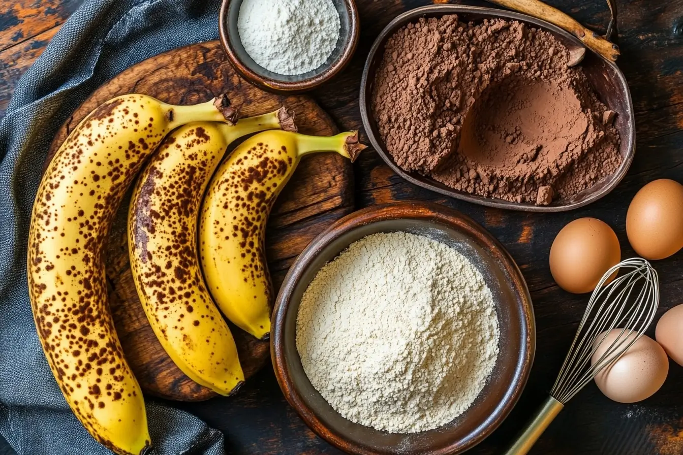 Essential Ingredients For Chocolate Banana Cake