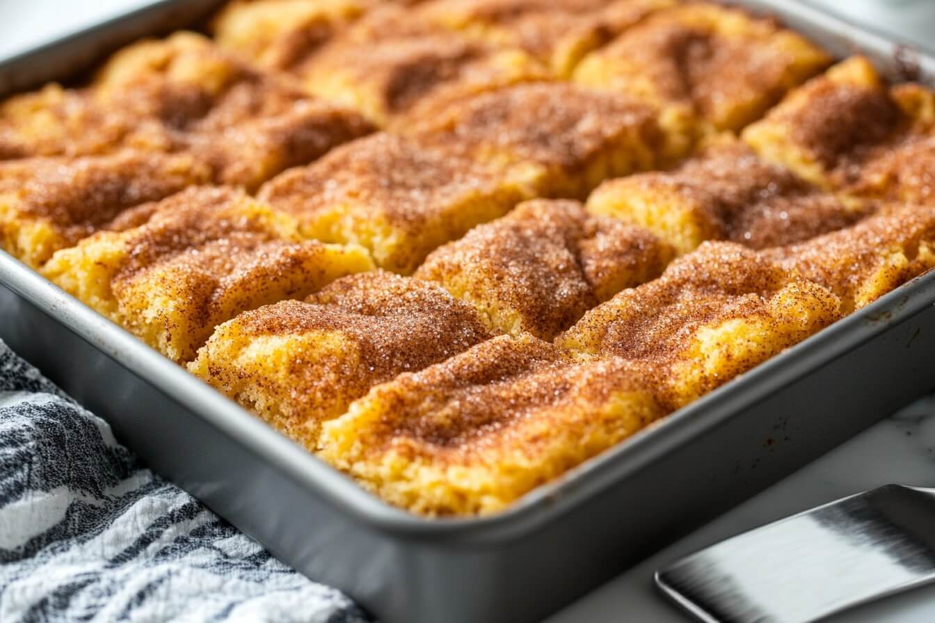 Freshly Baked Snickerdoodle Bars