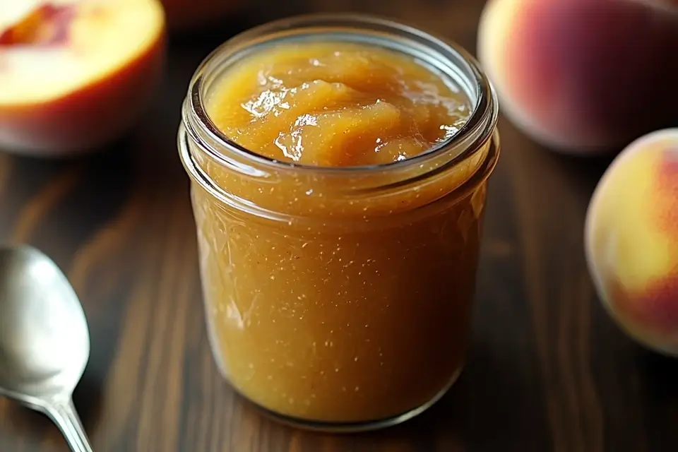 Homemade Peach Jam With Fresh Peaches