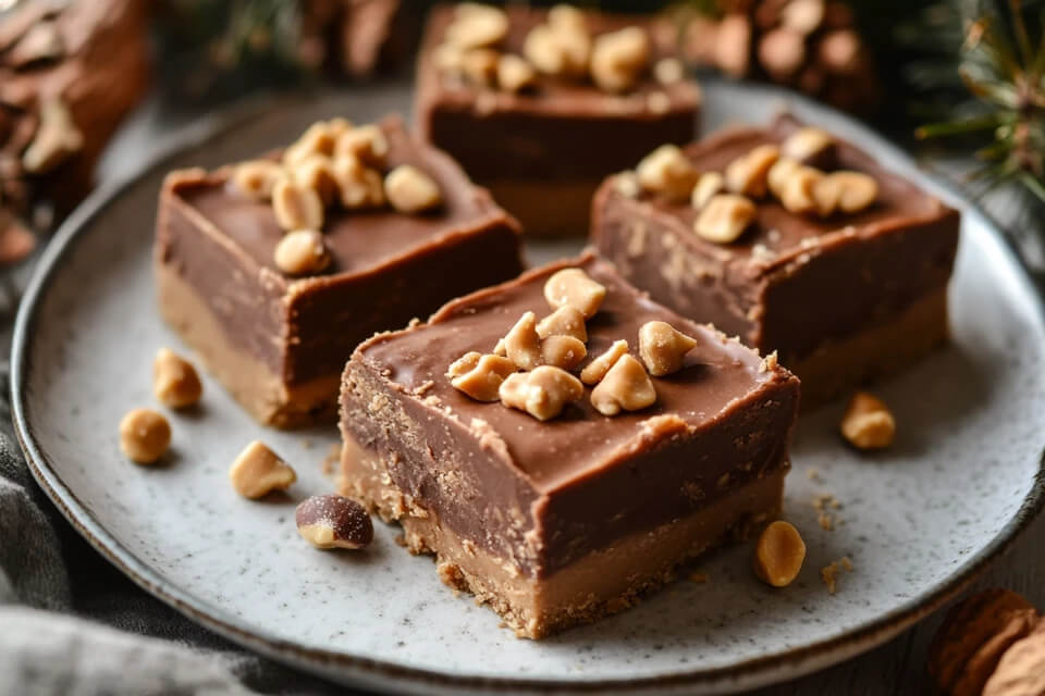 Peanut Butter Fudge Squares