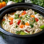 Perfectly Cooked Crockpot Frozen Chicken.