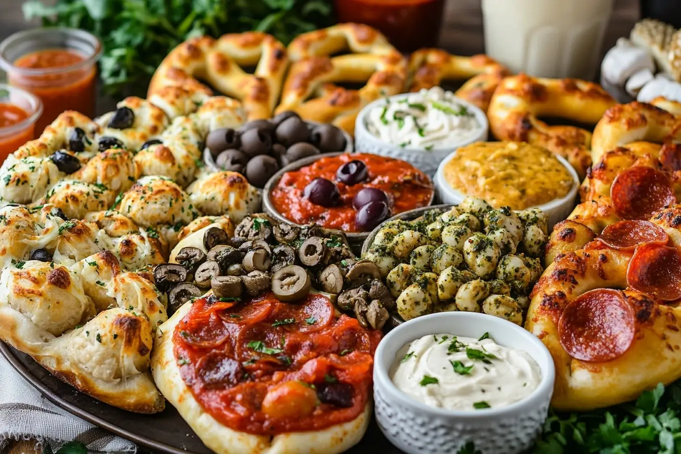 Pizza Pretzel Party Platter