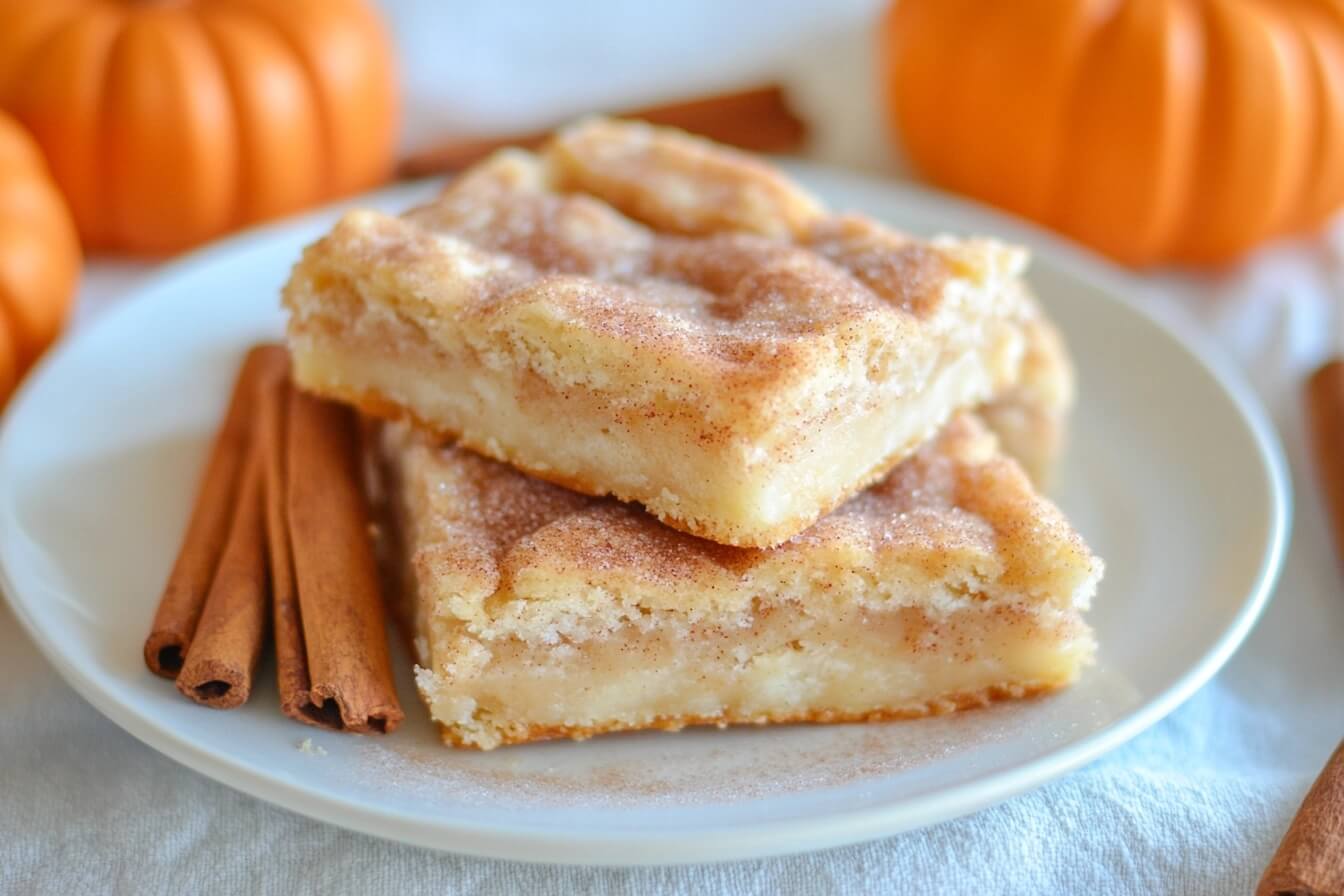 Pumpkin Spice Snickerdoodle Bars