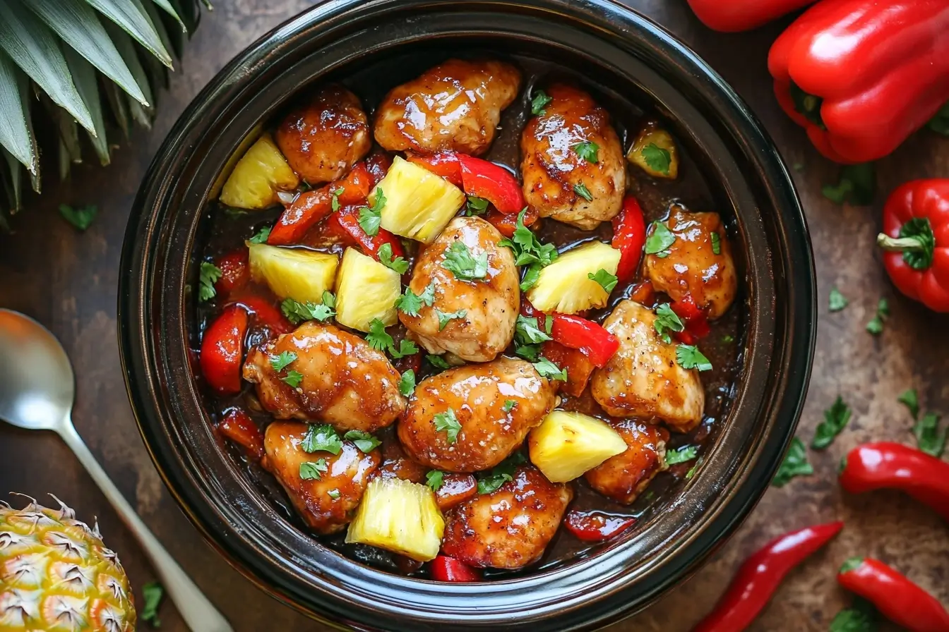 Sweet Hawaiian Crockpot Chicken